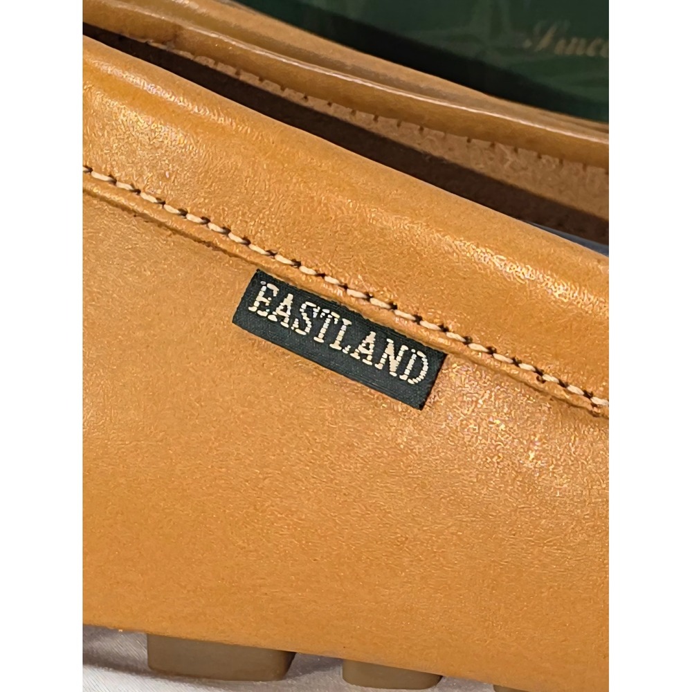 Eastland Whitman Camel Leather Driving Loafers Men's 8 Slip On Shoes - Picture 9 of 11